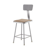 6300 Series Hardboard Adjustable Industrial/Shop Stool by National Public Seating