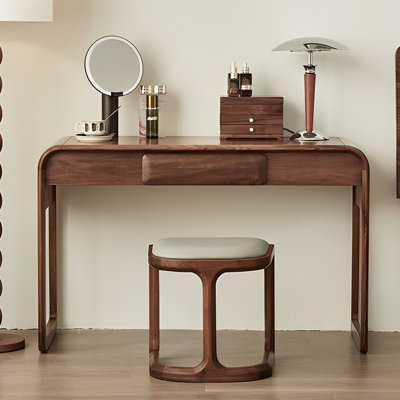 Japanese retro style solid wood dressing table by parkerlees