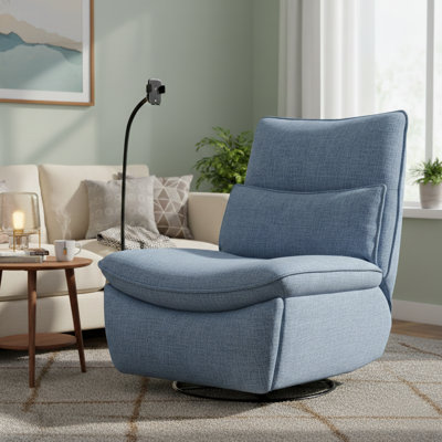 Nouhaus Snooze Modern Power Recliner Chair, Electric Power Recliner Chair With Glider And Swivel Function, With Usb Port And Type-c Port, With Wireles