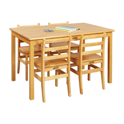 ECR4Kids Rectangular Hardwood Table, Kids Furniture by ECR4Kids