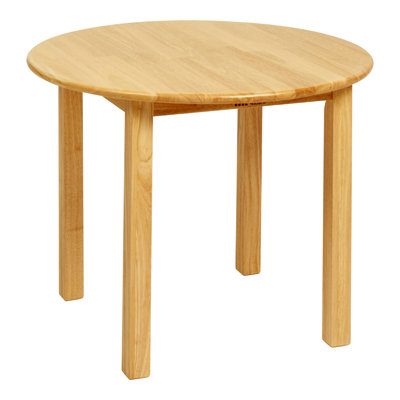 ECR4Kids 30in D Round Hardwood Table with 22in Legs, Kids Furniture, Honey by ECR4Kids