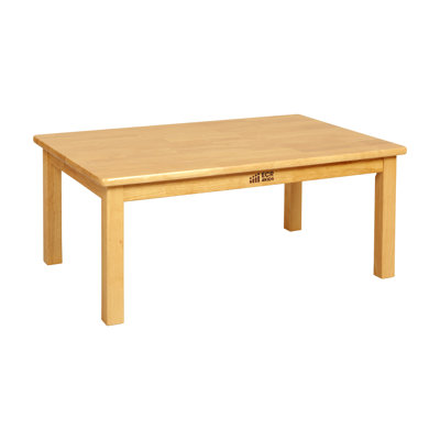 ECR4Kids Rectangular Hardwood Table with 14in Legs, Kids Furniture, Honey by ECR4Kids