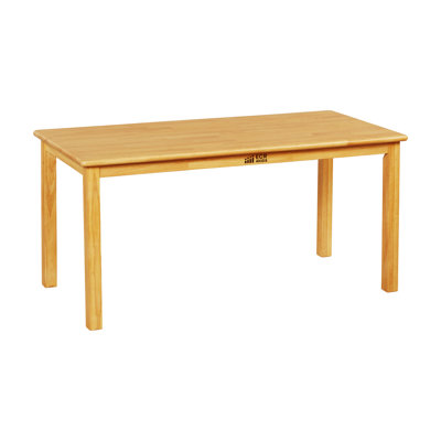 ECR4Kids Rectangular Hardwood Table with 22in Legs, Kids Furniture, Honey by ECR4Kids