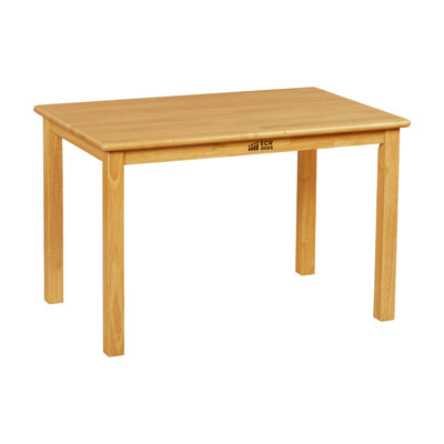 ECR4Kids Rectangular Hardwood Table with 22in Legs, Kids Furniture, Honey by ECR4Kids