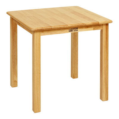 ECR4Kids 24in Square Hardwood Table with 22in Legs, Kids Furniture by ECR4Kids