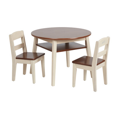 ECR4Kids Hideaway Table and Chair Set, Kids Furniture, 3-Piece by ECR4Kids