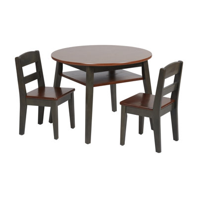ECR4Kids Hideaway Table and Chair Set, Kids Furniture, 3-Piece by ECR4Kids