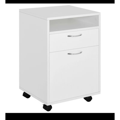 Mobile Storage Cabinet Organizer With Drawer And Cabinet by NTYUNRR