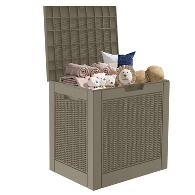 Olilawn 30 Gallons Outdoor Multifunctional Resin Deck Box by olilawn