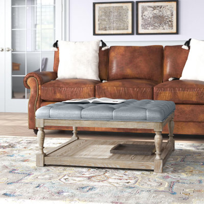 Athena Solid Wood Floor Shelf Coffee Table with Storage by Lark Manor
