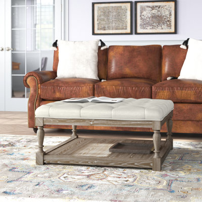 Athena Solid Wood Floor Shelf Coffee Table with Storage by Lark Manor