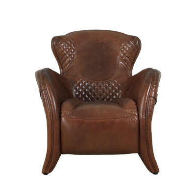 Vicenza Leather Wingback Chair