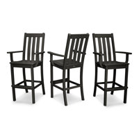 POLYWOOD Vineyard Bar Arm Chair