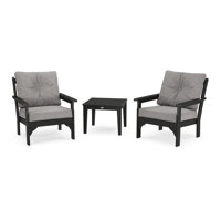 Vineyard 3-Piece Deep Seating Set by POLYWOOD