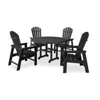 POLYWOOD South Beach 5-Piece Round Farmhouse Dining Set by POLYWOOD
