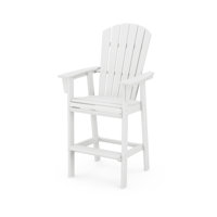 POLYWOOD Nautical Curveback Adirondack Bar Chair by POLYWOOD