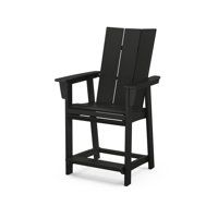 POLYWOOD Modern Curveback Adirondack Counter Chair by POLYWOOD