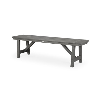 Rustic Farmhouse 60" Backless Bench by POLYWOOD
