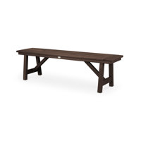 Rustic Farmhouse 60" Backless Bench by POLYWOOD