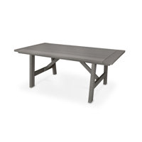 Rustic Farmhouse 39" x 75" Dining Table by POLYWOOD