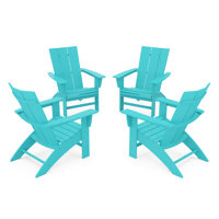 POLYWOOD Modern Plastic Adirondack Chair by POLYWOOD