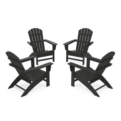 POLYWOOD Nautical Adirondack Conversation Set by POLYWOOD