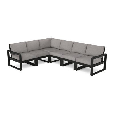 EDGE 6-Piece Modular Deep Seating Set by POLYWOOD