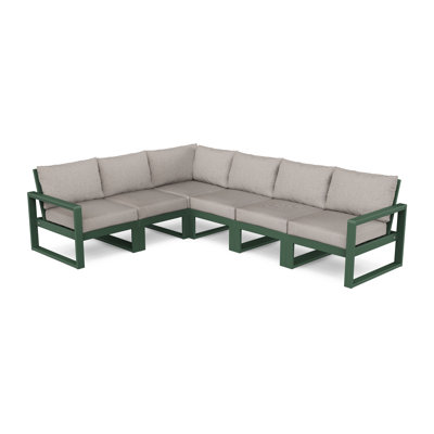 EDGE 6-Piece Modular Deep Seating Set by POLYWOOD