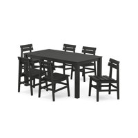 Modern Studio Plaza Chair 7-Piece Parsons Table Dining Set
