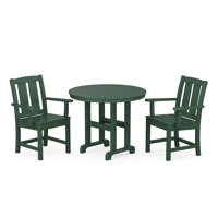 Mission 3-Piece Farmhouse Dining Set by POLYWOOD