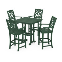 Martha Stewart by POLYWOOD 4 - Person Patio Dining Set with Square Table