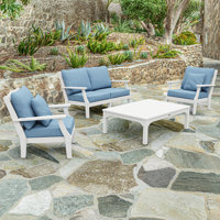 Martha Stewart by POLYWOOD 4 - Person Outdoor Seating Group with Cushions