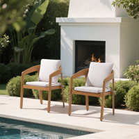 Outdoor Dining Armchair With Cushions by Corrigan Studio