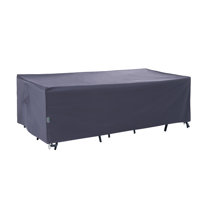 Premium Waterproof Outdoor Patio Rectangular Table Cover: Latest Rip-Stop Fabric, 3-Year Warranty by F&J Outdoors