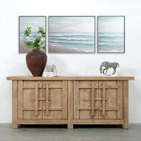 Amalfi Patrician 90.6" Wide Pine Solid Wood Sideboard by Lily