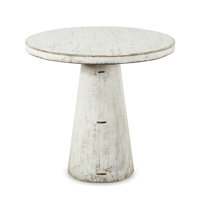 Solid Wood Pedestal End Table by Lily
