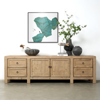 Approx.92 Inches Long Four Drawers Sideboard Weathered Natural by Lily