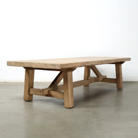 Approx. 70 Inches Long Rustic Farmhouse Coffee Table Weathered Natural by Lily