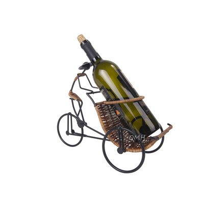 Asian Style Rickshaw Cyclist Wine Holder by Old Modern Handicrafts