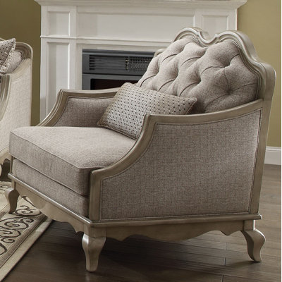 Taglieri 38.25" Wide Tufted Polyester Armchair