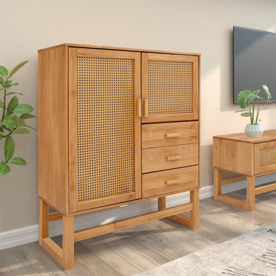 Talo 3 Drawer Storage Cabinet, Natural by Ren Home