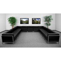 Chrysanthi LeatherSoft Modular U-Shape Sectional Configuration, 13 Pieces by Wade Logan