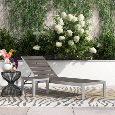 Shore Aluminum Outdoor Grey 2-piece Patio Set by Modway