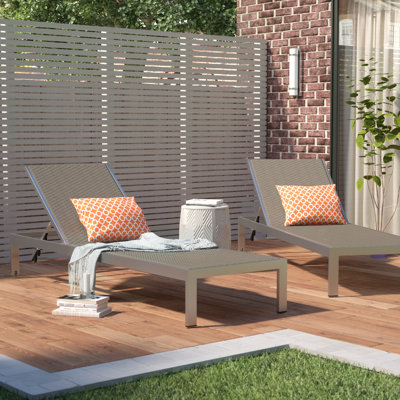 Shore Aluminum Outdoor Chaise by Modway