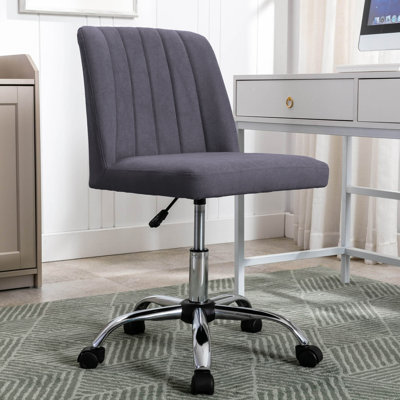 Nisa Fabric Office Chair with Chrome Base by Porthos Home