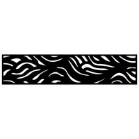 16"x72" Waves Galvanized Steel Wall and Fence Extension Privacy Panel, Black by OUTDECO