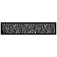16"x72" Outback Galvanized Steel Wall and Fence Extension Privacy Panel, Black by OUTDECO