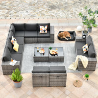 Baili 12 Piece Sectional Seating Group with Cushions