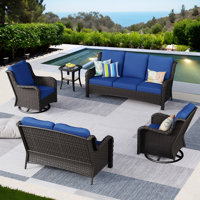 Ilkeston 7 - Person Outdoor Seating Group with Cushions