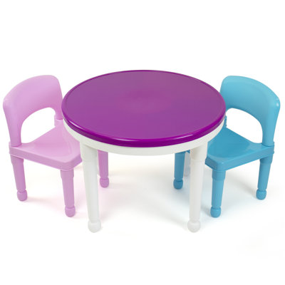 Primary Kids Round Activity Table Chair Set by Tot Tutors